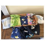 Basket full of fleece heat pads