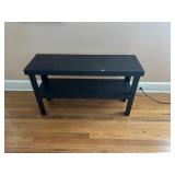 Hand Painted Black Bench