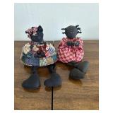 Handmade Black Americana Folk Art Rag Dolls