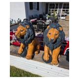 Decorative Lion Statues (used outdoors)