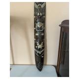 Hand carved wooden tribal mask