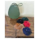 vintage-style miniature pillbox fascinator hats