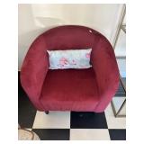Red Barrel Chair