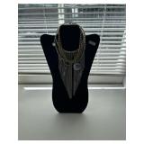 Rhinestone Waterfall Necklace/display and more