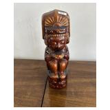 vintage Kahlua Aztec Mayan ceramic tiki decanter