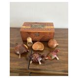 Wooden Turtles/Dresser Box/Trinket Dish