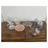 Mixed Lot-candy dish/crystal eagle/more
