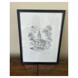 Framed Maryland State House by John Moll