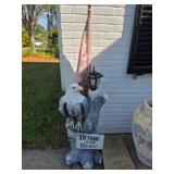 Proud Eagle Home of Brave LED Statue untested