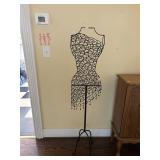Black Metal Dress Form over 5ft