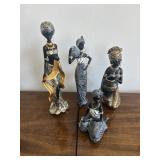 African American Decorative Resin Figurines