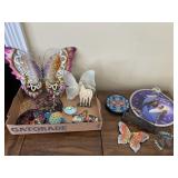 Metal Butterfly, Sun Catcher and More Lot