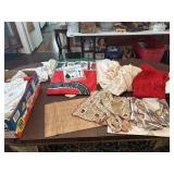 Linen Lot-doilies, table cloths, napkins and more
