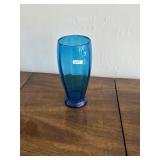 Blue Art Glass Vase