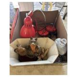 Box Lot-Lamps, Indian Figurine and more