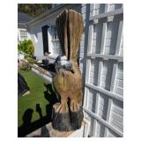 Wooden Chainsaw Carving Eagle