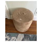 Faux Suede Storage Ottoman w/shoes