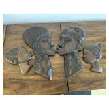 Hand carved wooden tribal art
