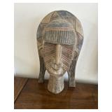Vintage hand carved wooden tribal mask