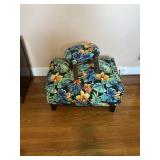 Large Ottoman with footstool