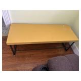 Wood and Metal Bench