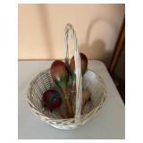 Hand Painted Wooden Maracas