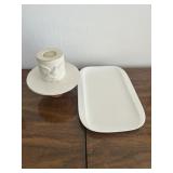 Lenox Platter/Lenox Radiant Light Dove Votive/More