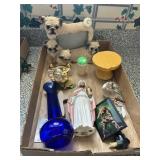 Box Lot-Pug photo frame, figurines and more