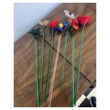 Glass Flower Lot-Long Stems