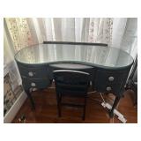 Vintage Kidney Shaped Desk and Chair