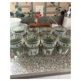 Vintage Jeanette Hellenic Wedgewood Greek Glasses