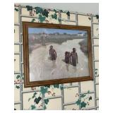 Framed Print Working the Cotton Fields by Anise
