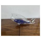 Blenko Art Glass Fish Vase