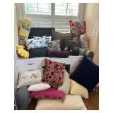 Large Lot of Throw Pillows