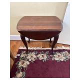 Queen Anne Style Drop Leaf Side Table