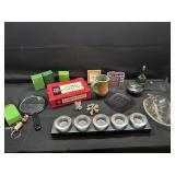 Box Lot-Candleholder/pottery/Christmas Wine Stoppr