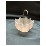 Pink Satin Umbrella Candy Dish