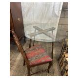 Glass Table w/chair