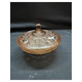 Pink Depression Glass Candy Dish