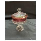 King's Crown Thumbprint Covered Candy Dish
