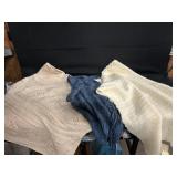 Throw and Shawl Lot-Blue is Shawl