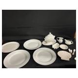 Mixed Kitchen Lot-Plates, tureen and more