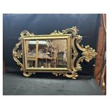 Large Brass Colored Mirror
