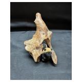 Natural Looking Carved Hollow Root w/animal