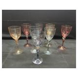 Multicolored Stemware Lot