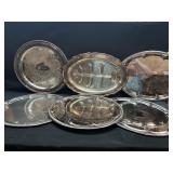 Silver Plate Platter Lot
