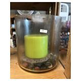 Large Glass Cylinder Candleholder