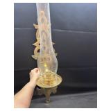 vintage solid brass wall candle sconce