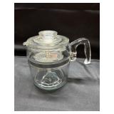 vintage Pyrex Flameware 6-cup glass coffee percol
