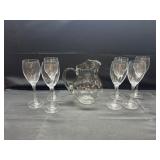 Vintage Stemware/Pitcher Lot